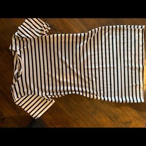 black and white Stripped dress